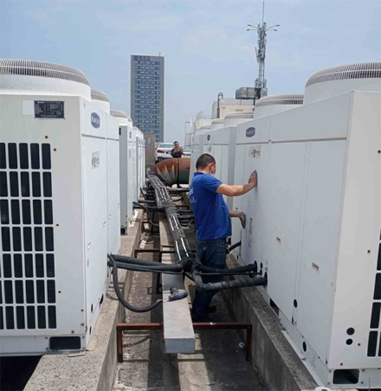 延寿中央空调制热和不制冷系统维修方法